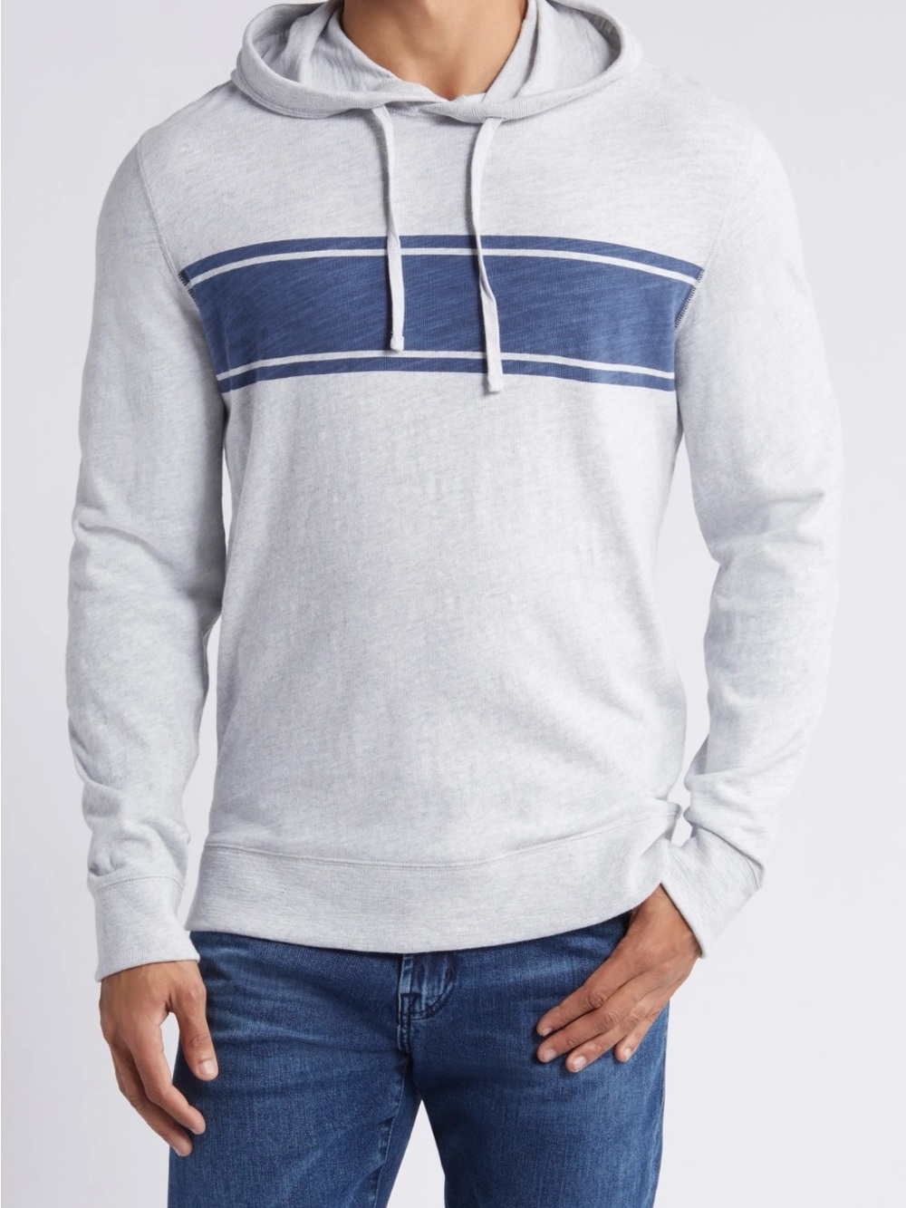 Faherty Sunwashed Organic Cotton Slub Hoodie Mens Size XL